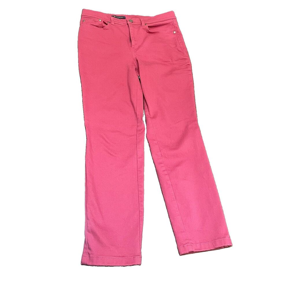 Brooks Brothers Pink Straight Leg Jeans 10 Preppy Grandmillennial Barbiecore